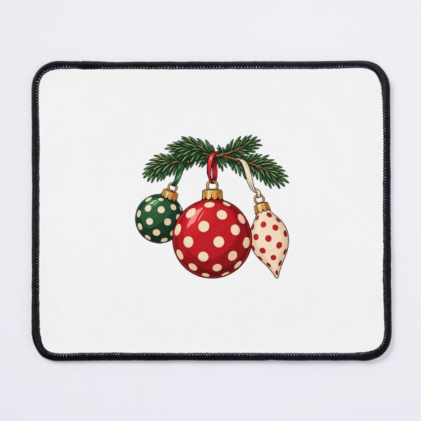 Item preview, Red and Green Polka Dot Christmas Ornaments designed and sold by AMICO77.