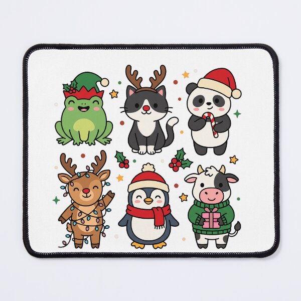 Item preview, Kawaii Christmas Animal Crew Outfits designed and sold by DariaDoodleArt.