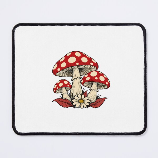 Item preview, Red Polka Dot Mushrooms and Daisy designed and sold by AMICO77.