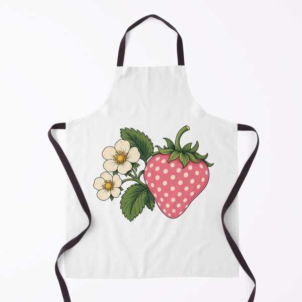 Item preview, Pink Polka Dot Strawberry and Blossoms designed and sold by AMICO77.