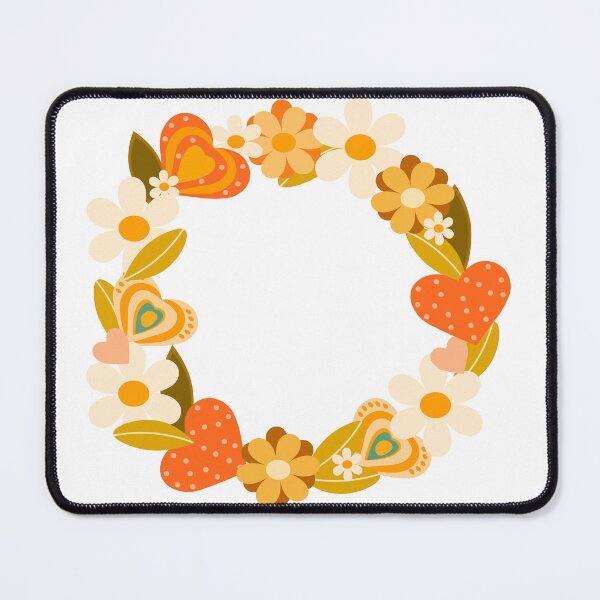 Item preview, Colorful Floral Heart Wreath With Bright Orange Flowers And Leaves designed and sold by Zhanna LL.