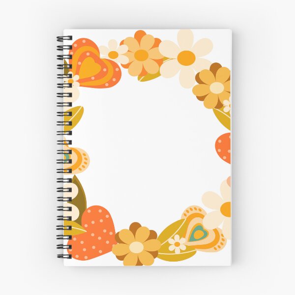 Item preview, Colorful Floral Heart Wreath With Bright Orange Flowers And Leaves designed and sold by Zhanna LL.