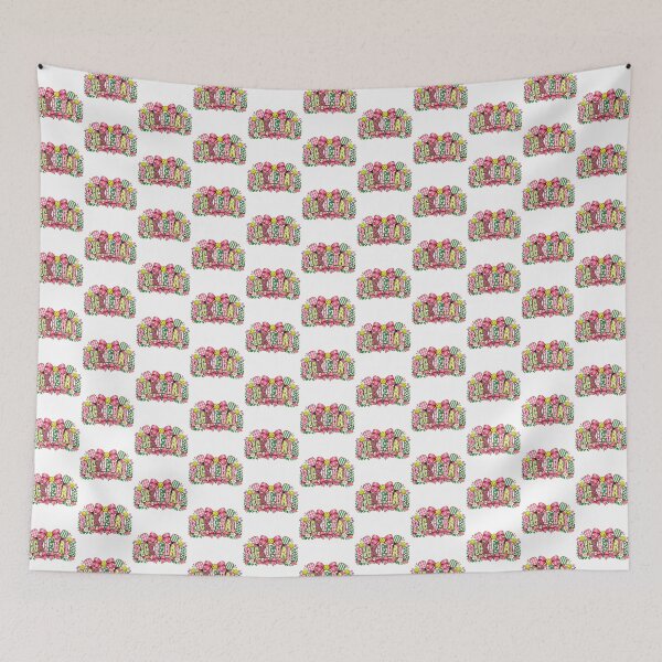 Item preview, Pastel Floral Pickleball with Pink Bows and Patterned Letters designed and sold by Winarrts.