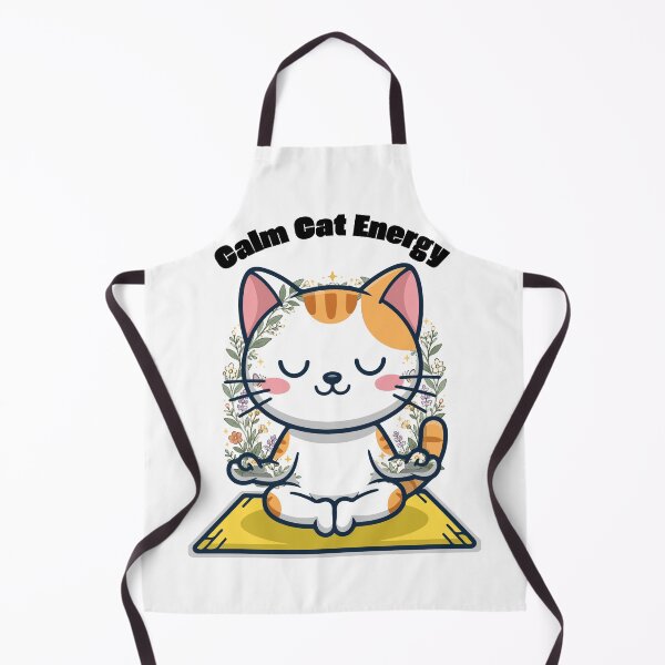 Item preview, Meditating Cat on Yoga Mat  designed and sold by unadeara.