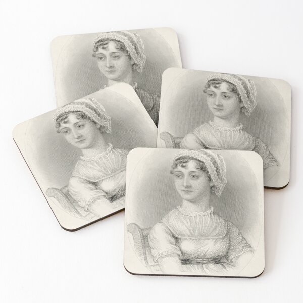 Item preview, Portrait of the English author Jane Austen designed and sold by stevepaint.