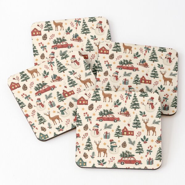 Item preview, Cozy Christmas Woodland Village Pattern designed and sold by Glottopia.