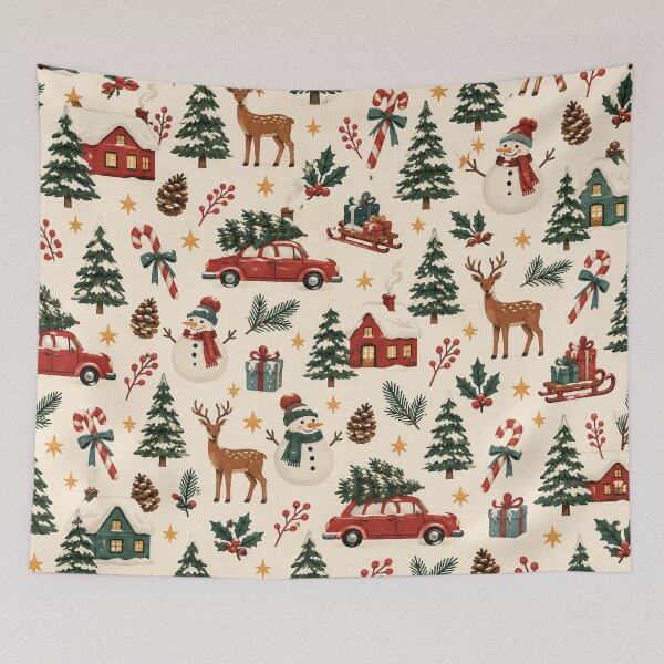 Item preview, Cozy Christmas Woodland Village Pattern designed and sold by Glottopia.