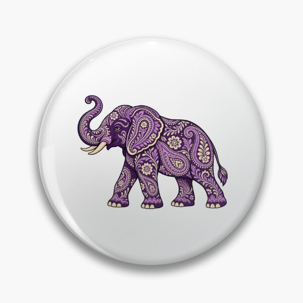 Item preview, Purple Paisley Elephant designed and sold by AMICO77.