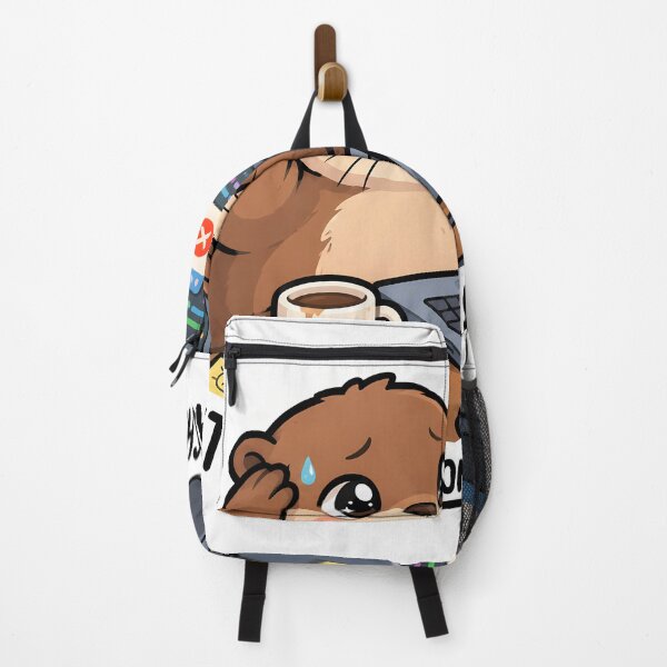 Item preview, It Works On My Machine Panicked Otter Developer Sticker designed and sold by THELOREAN.