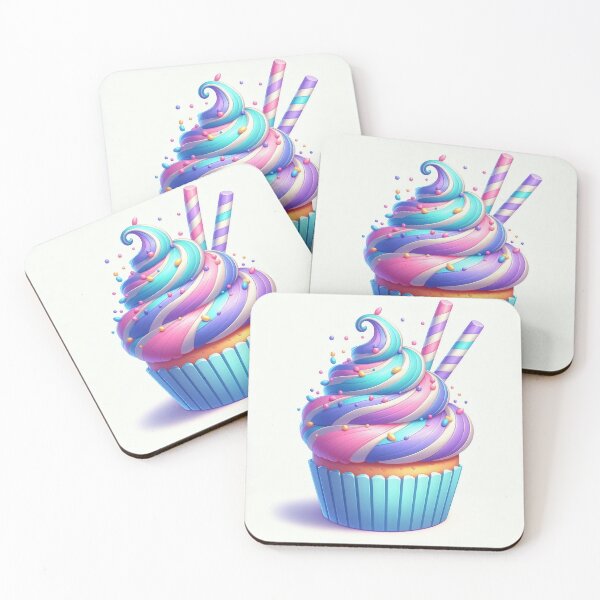 Item preview, colorful cupcake designed and sold by CoolMoonMischief.