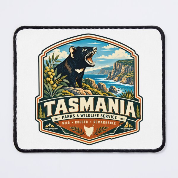 Item preview, Tasmania Parks & Wildlife Service Wild Rugged Remarkable Tasmanian Devil Australian Travel designed and sold by ManilStuck237.
