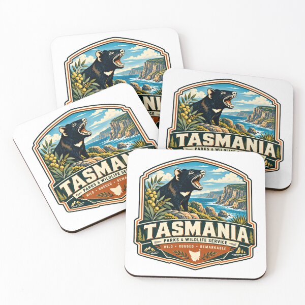 Item preview, Tasmania Parks & Wildlife Service Wild Rugged Remarkable Tasmanian Devil Australian Travel designed and sold by ManilStuck237.