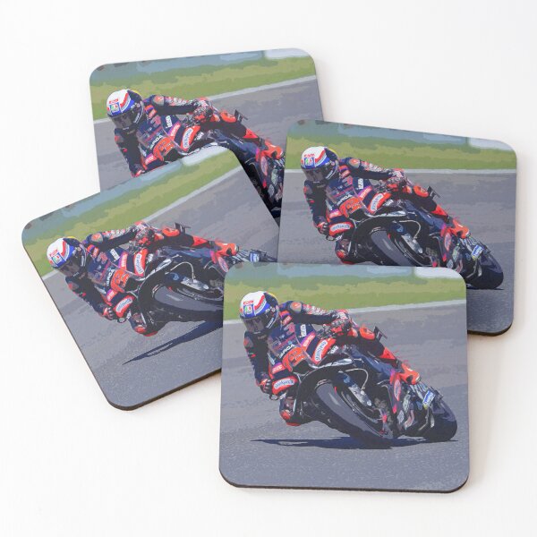 Item preview, Marco Bezzecchi riding his 2026 MotoGP motorcycle in the corners watercolor designed and sold by Rodissimus1984.