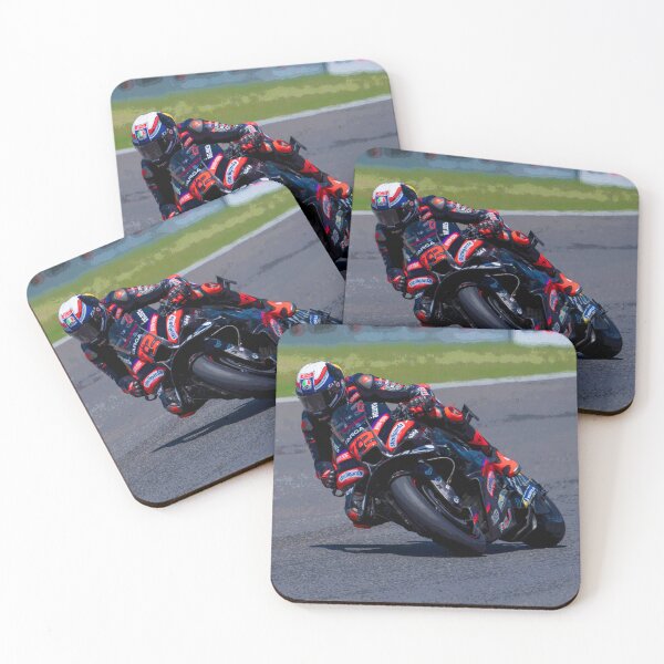 Item preview, Marco Bezzecchi riding his 2026 MotoGP motorcycle in the corners abstract designed and sold by Rodissimus1984.