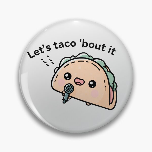 Item preview, Cute Kawaii Let's Taco Bout It Podcast Pun designed and sold by Oddlycuteart .