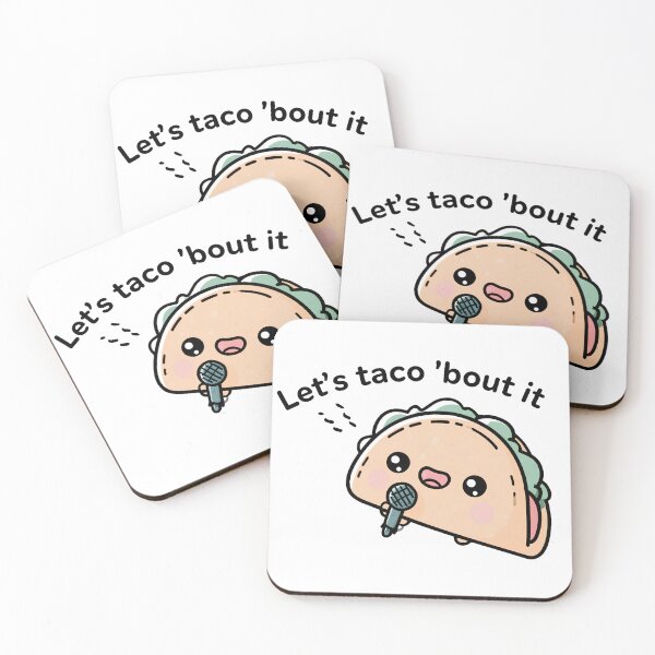 Item preview, Cute Kawaii Let's Taco Bout It Podcast Pun designed and sold by Oddlycuteart .