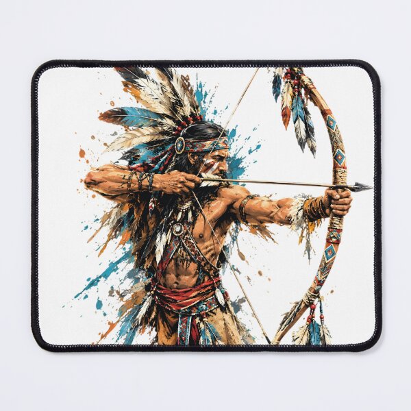 Item preview, Native American Indian Chief Bow Arrow Heritage Design designed and sold by VISIONSTURME.