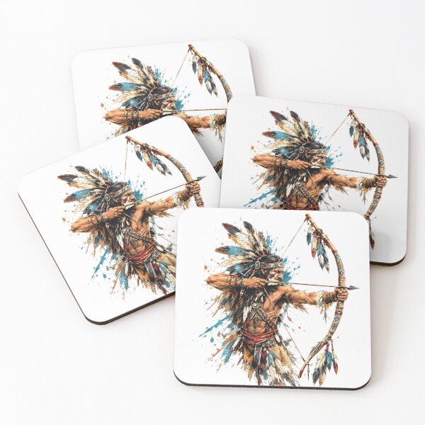 Item preview, Native American Indian Chief Bow Arrow Heritage Design designed and sold by VISIONSTURME.