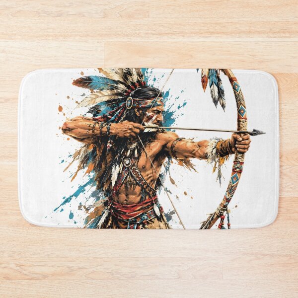Item preview, Native American Indian Chief Bow Arrow Heritage Design designed and sold by VISIONSTURME.