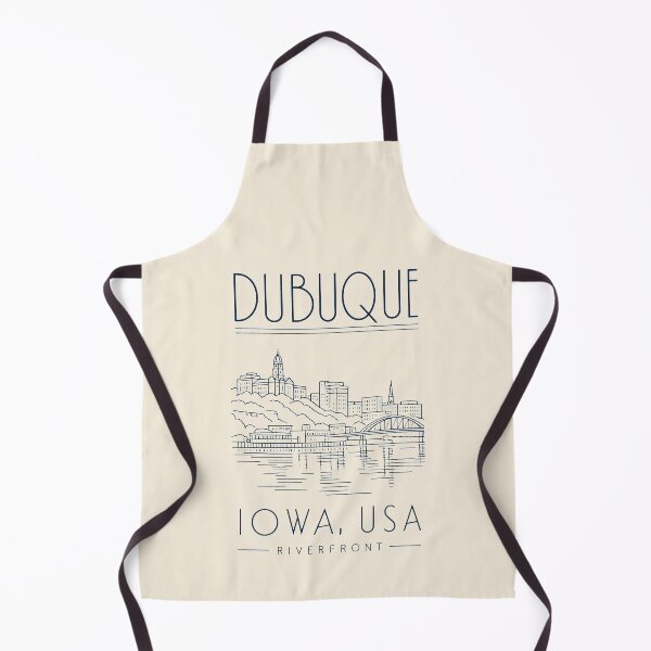 Item preview, Dubuque, Iowa, USA [Minimalist Line-Art Illustration] designed and sold by elektronen.