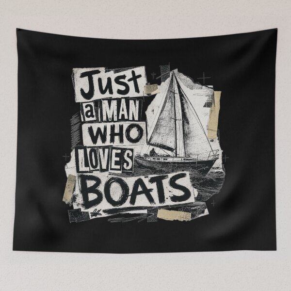 Item preview, Simply a man who loves boats designed and sold by ReneMM.