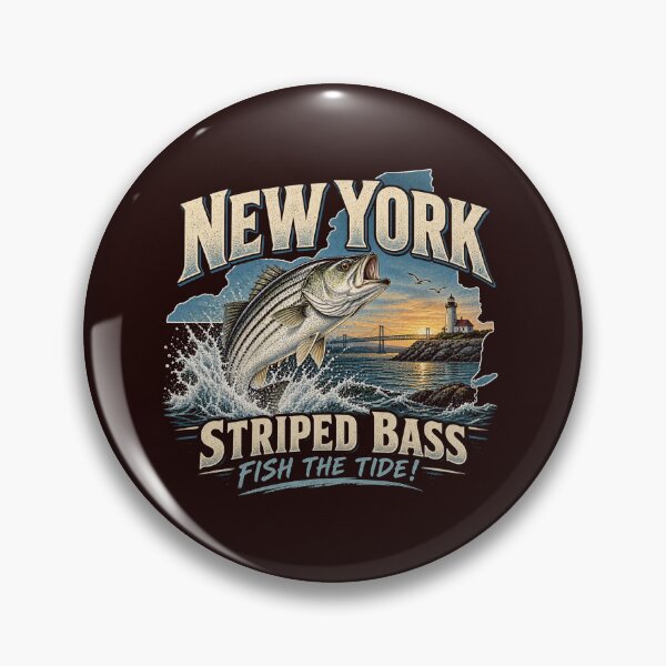 Item preview, New York Striped Bass Fishing designed and sold by JamiesLocker.