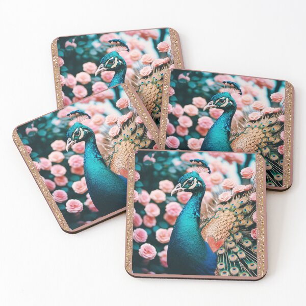 Item preview, Rose Gold Peacock designed and sold by lifeinspired4u.