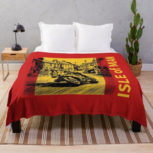 Item preview, Isle of Man TT Races Motorcycle Racing Yellow Black Biker Graphic designed and sold by KiwiRider.