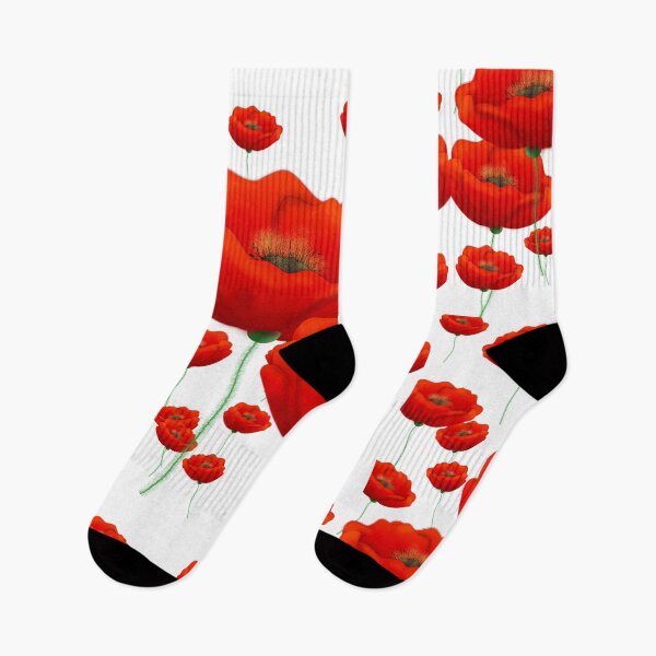 Item preview, Bright Red Poppies Floral Illustration designed and sold by CreationsbyGio.