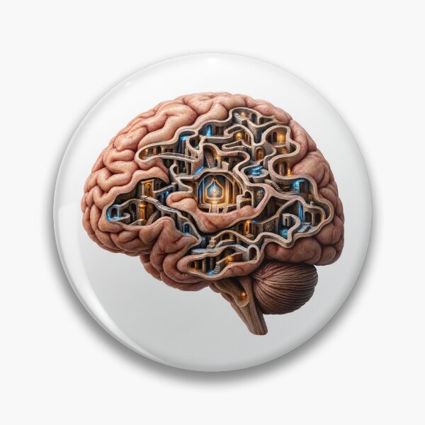 Item preview, The Architecture of the Mind – Human Brain Labyrinth designed and sold by builtforyou.