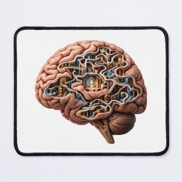 Item preview, The Architecture of the Mind – Human Brain Labyrinth designed and sold by builtforyou.