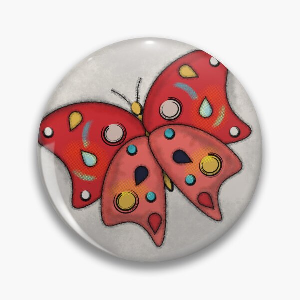 Item preview, Red Butterfly on Soft Gray Background designed and sold by CreationsbyGio.