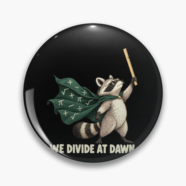 Item preview, Funny Raccoon Arithmetic Duel: We Divide at Dawn designed and sold by elderberry.