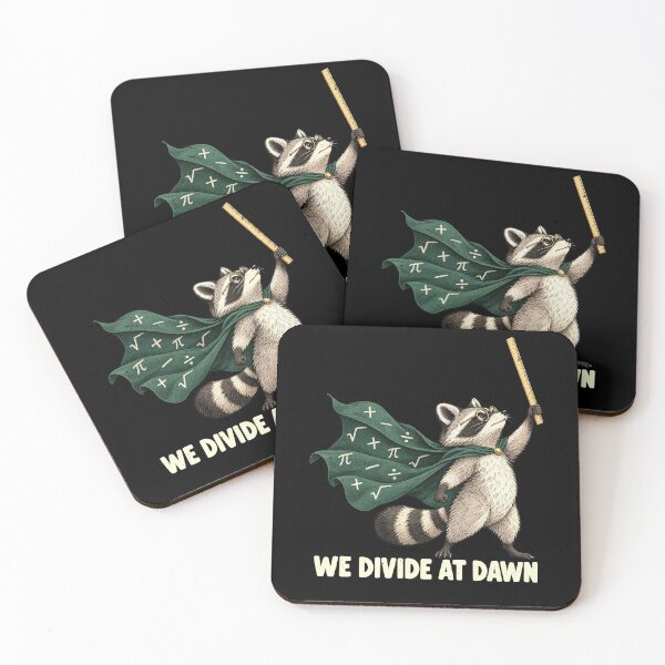 Item preview, Funny Raccoon Arithmetic Duel: We Divide at Dawn designed and sold by elderberry.