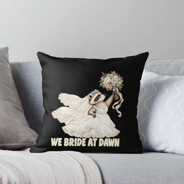 Item preview, A Bride Raccoon and the Dawn Wedding Pun designed and sold by elderberry.