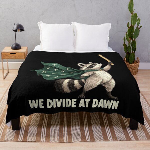 Item preview, Funny Raccoon Arithmetic Duel: We Divide at Dawn designed and sold by elderberry.