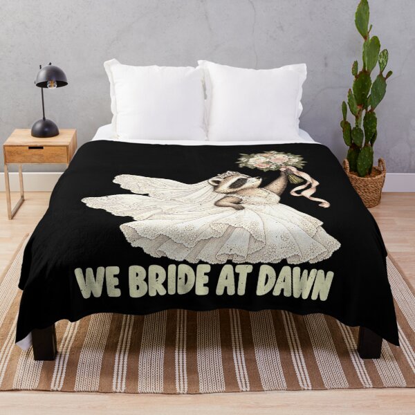 Item preview, A Bride Raccoon and the Dawn Wedding Pun designed and sold by elderberry.