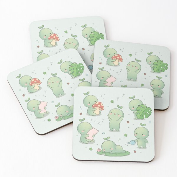 Item preview, Cute Sprout Characters Set - Kawaii Plant Sprout Buddies designed and sold by Driesman.