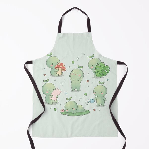Item preview, Conjunto de adorables personajes de brotes - Amigos de brotes de plantas kawaii designed and sold by Driesman.