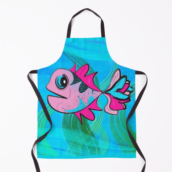 Item preview, Pink Fish Swimming Through Colorful Seaweed designed and sold by CreationsbyGio.