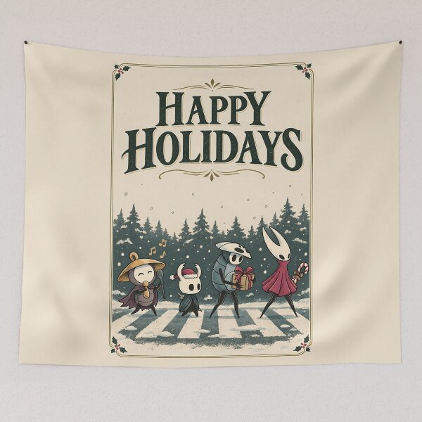 Item preview, Happy Holidays - Hollow Knight Christmas designed and sold by DeviantMerch.