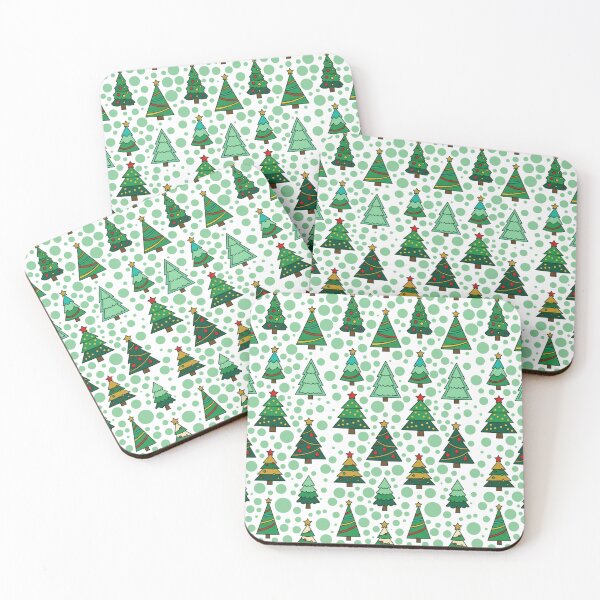Item preview, Merry & Flat: Minimalist Christmas Trees Pattern designed and sold by Ederson D'Mind.
