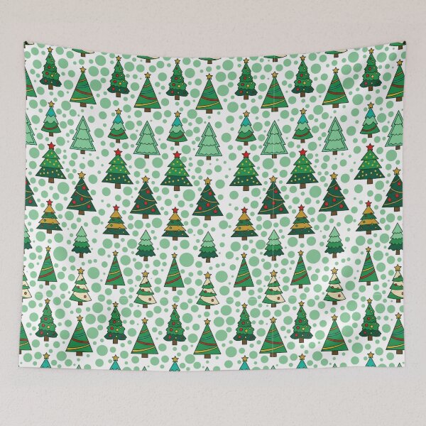 Item preview, Merry & Flat: Minimalist Christmas Trees Pattern designed and sold by Ederson D'Mind.