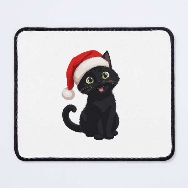 Item preview, Cute Christmas Black Cat designed and sold by printmala.