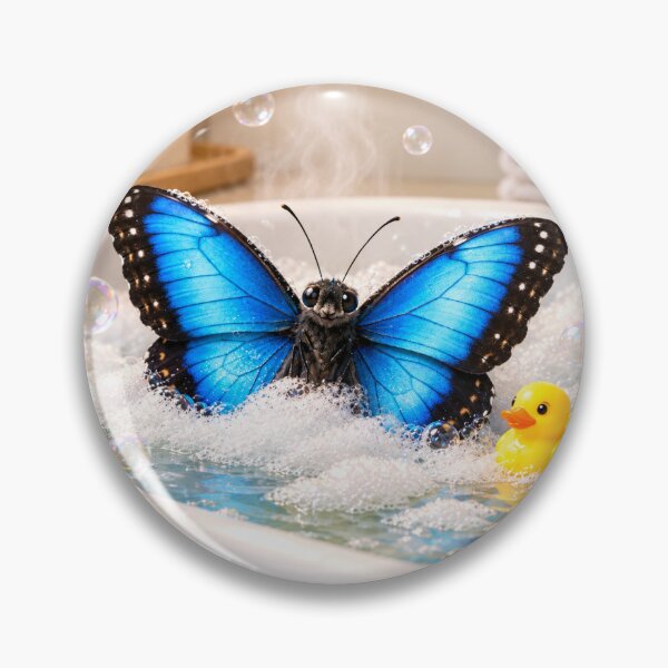 Item preview, Blue Morpho Butterfly Bubble Bath Bliss designed and sold by Sillytoe.