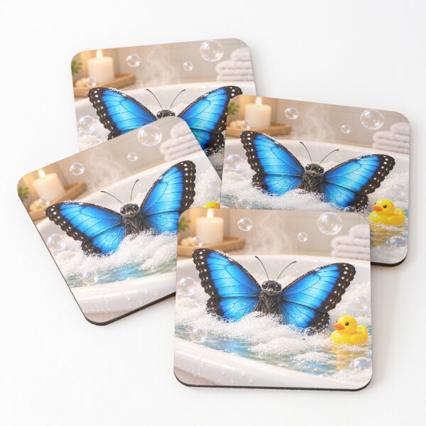 Item preview, Blue Morpho Butterfly Bubble Bath Bliss designed and sold by Sillytoe.