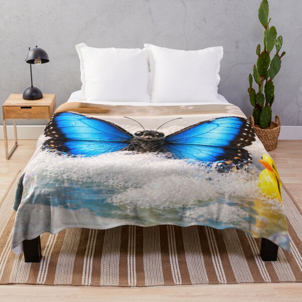 Item preview, Blue Morpho Butterfly Bubble Bath Bliss designed and sold by Sillytoe.