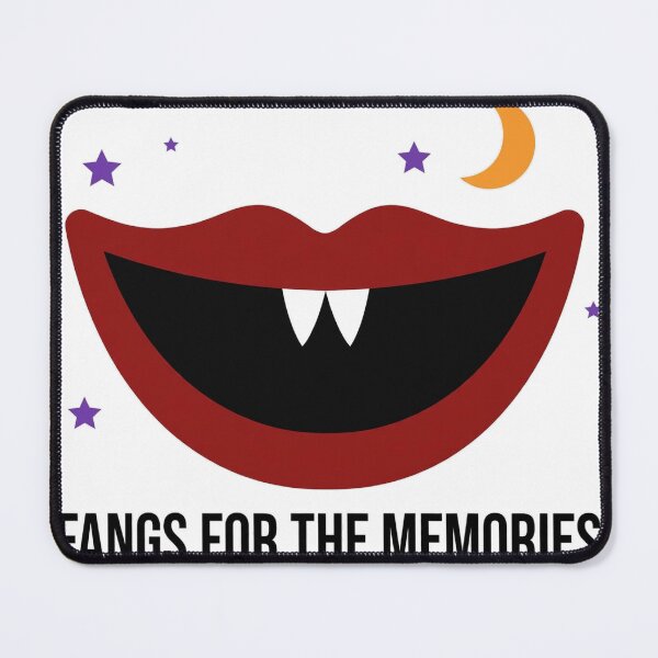 Item preview, Fangs For The Memories Cute Vampire Halloween Tee designed and sold by A Light Worker.