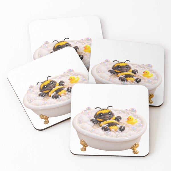 Item preview, Bumblebee Bathtub Spa Day designed and sold by Sillytoe.