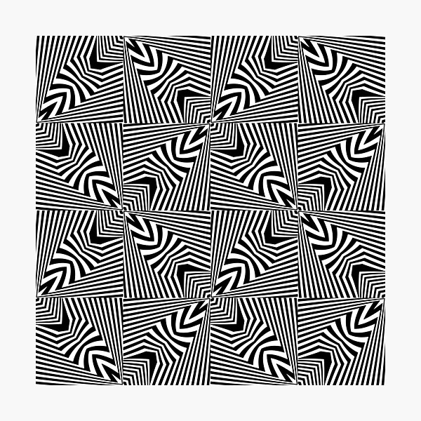 Item preview, Black and White Op Art Pattern designed and sold by memendesign.